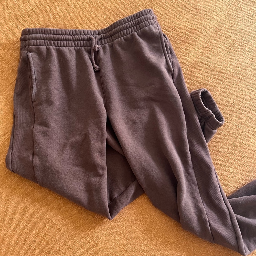 Aritzia Tna Cozy Fleece Brown Sweatset
